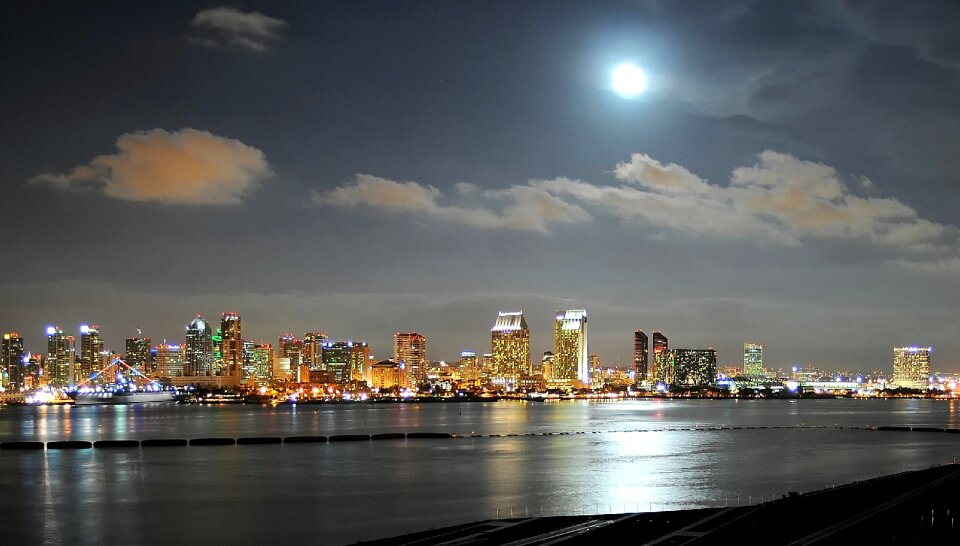 Night Cityscape San Diego California