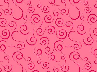 A light pink background with dark pink swirls photo