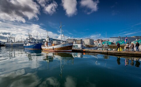 Iceland, small fishing town photo