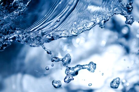 Pure water splash photo