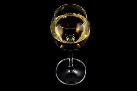White wine glass photo