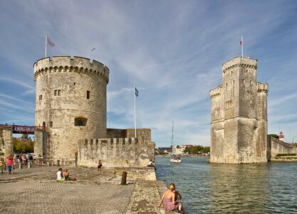 La Rochelle, entrance to the Old Port
