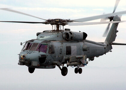 Armed with an AGM-119 Penguin anti-ship missile