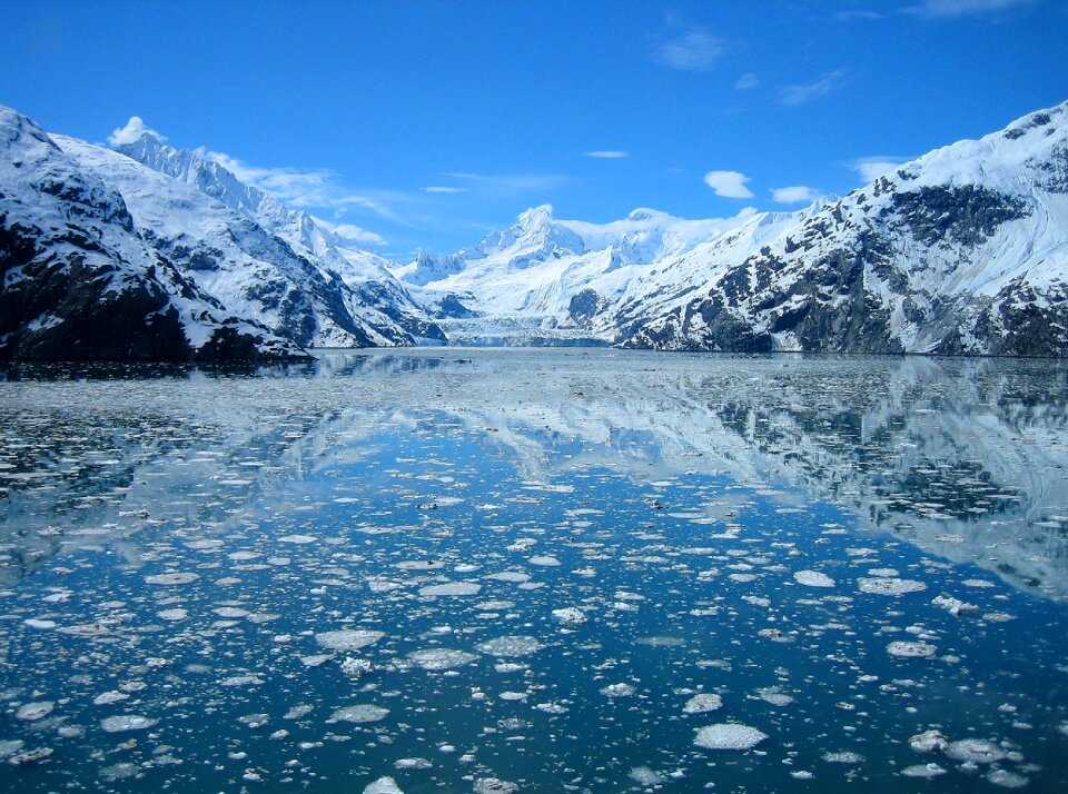 The face of Lamplugh Glacier