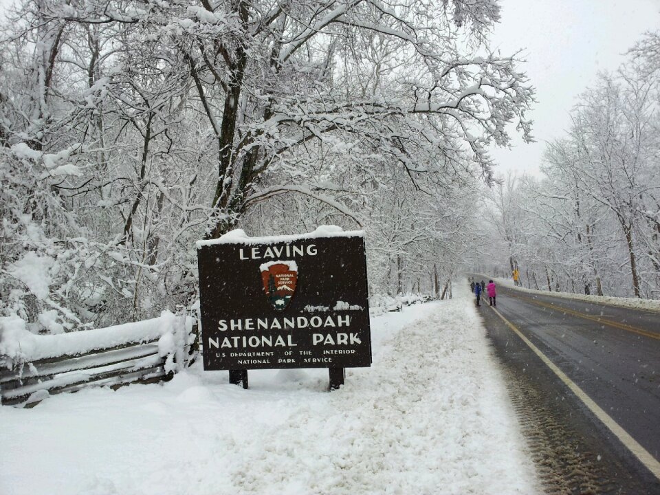 Shenandoah National Park Sign Board
