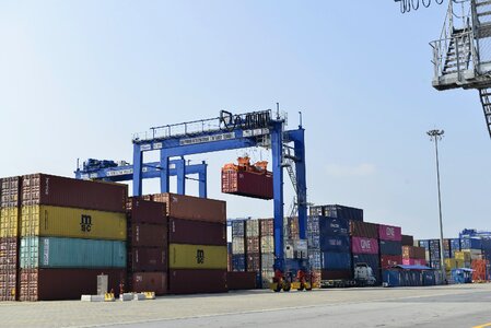 Huyen port in Hai Phong Vietnam