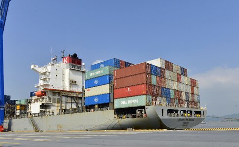 Huyen port in Hai Phong Vietnam photo