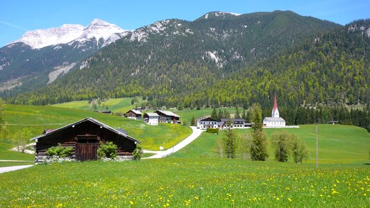 View of Guffert mountai in summer time, Germany