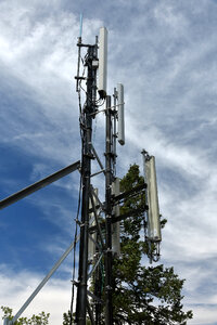 Radio equipment at the base of the lookout