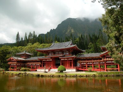 Valley of the Temples on Oahu, Hawaii photo