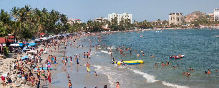 Pampatar beach in venezuela photo