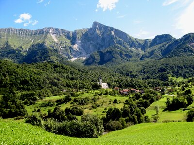 Landscape of Kobarid, Slovenia photo