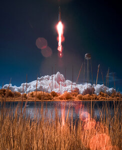 Antares Rocket With Cygnus Spacecraft Launches