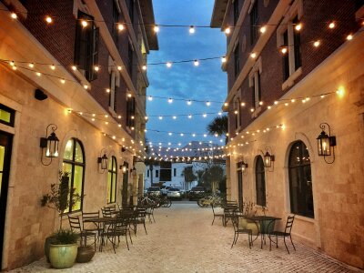 Outdoor Restaurant in the Sidewalk photo