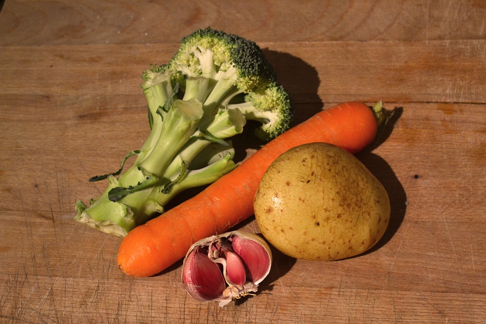 Vegetable potatoes broccoli