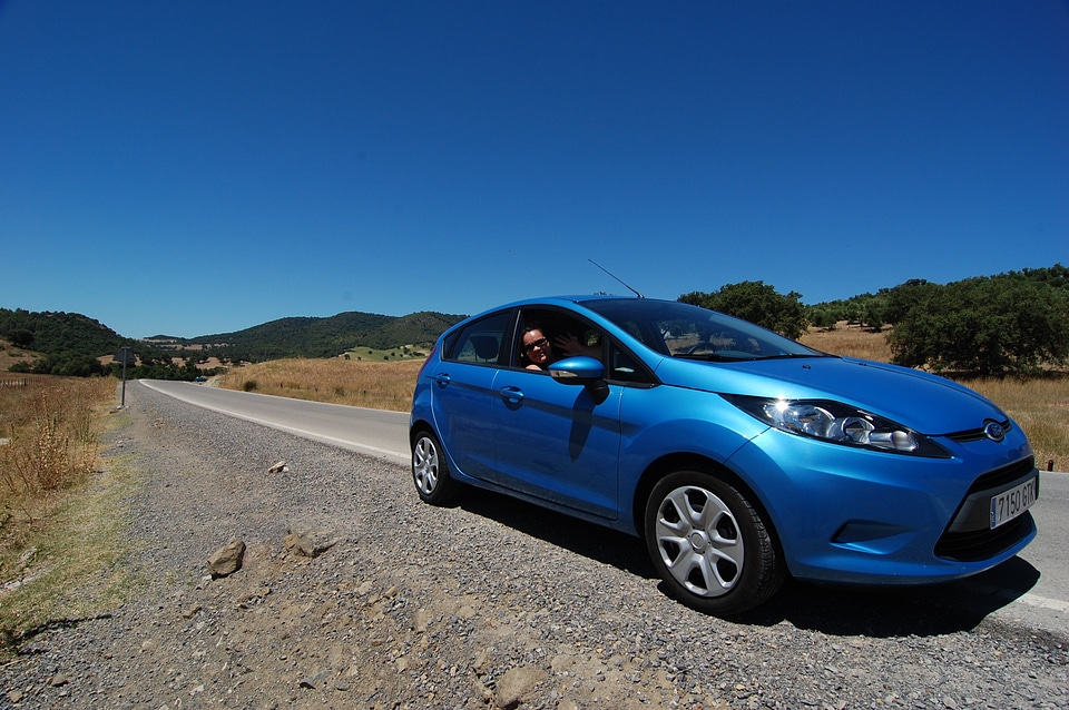 Blue transport ford