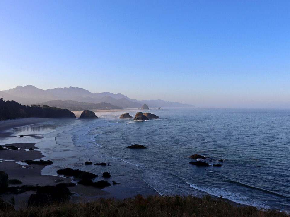 Ecola Point at Pacific Coast in Oregon