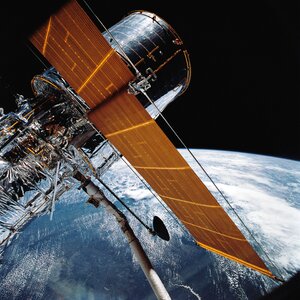 Hubble Space Telescope Reaches Orbit photo