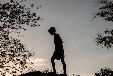 Child climbing Silhouette