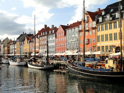 Nyhavn, a historic canal and entertainment district in Copenhagen photo