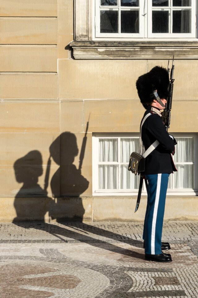 Royal Lifeguard Guard at Amalienborg Palace