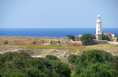 The old lighthouse in Paphos, Cyprus photo