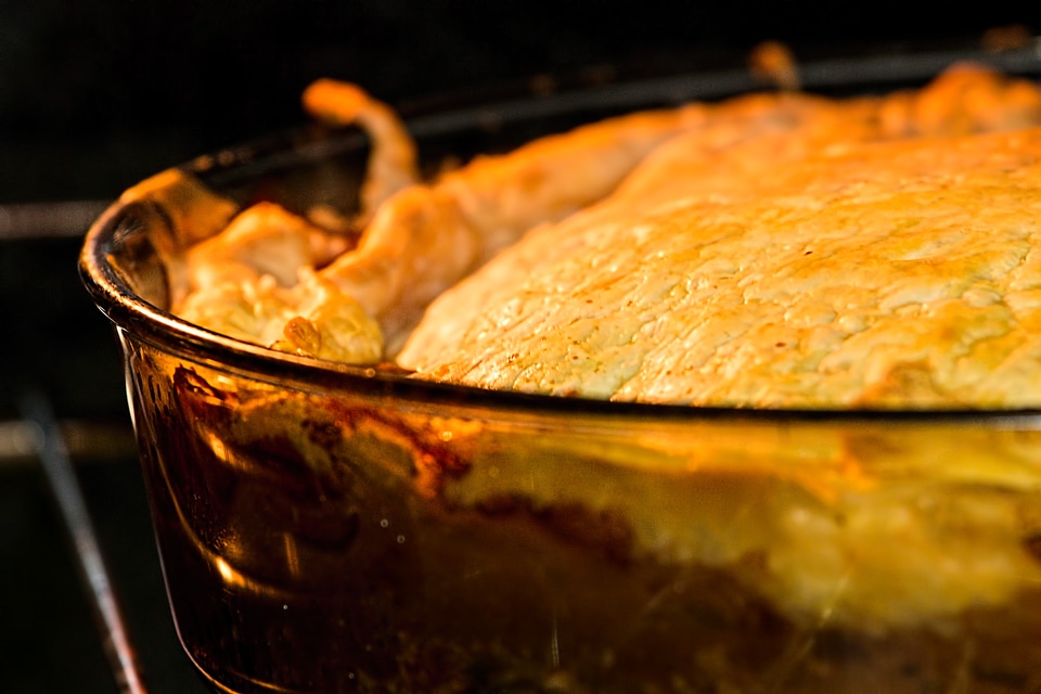 Warm meal baked oven