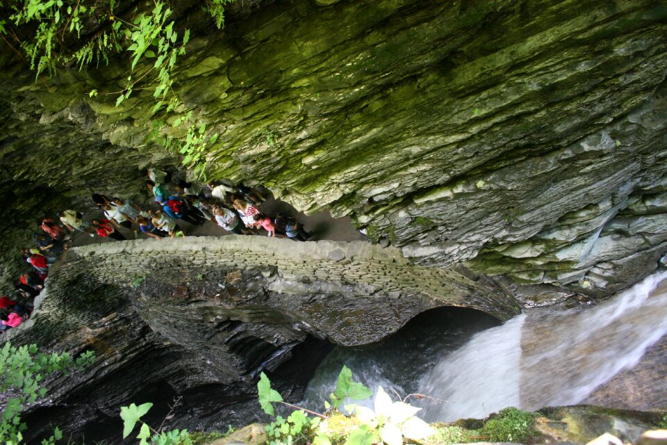 Watkins Glen Gorge Watkins Glen valley in woods with rocks