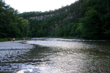 Path to Taughannock Falls in the state park