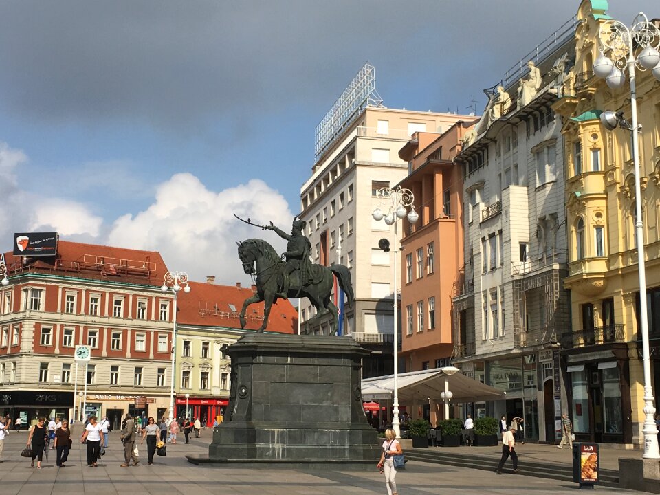 Ban Jelacic statue in Zagreb Croatia
