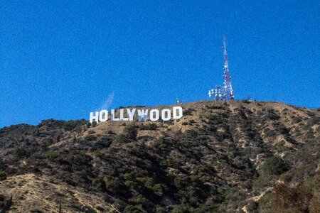 Hollywood sign at Los Angeles photo