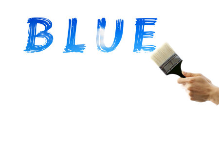 Hand paint the blue. Conceptual design.