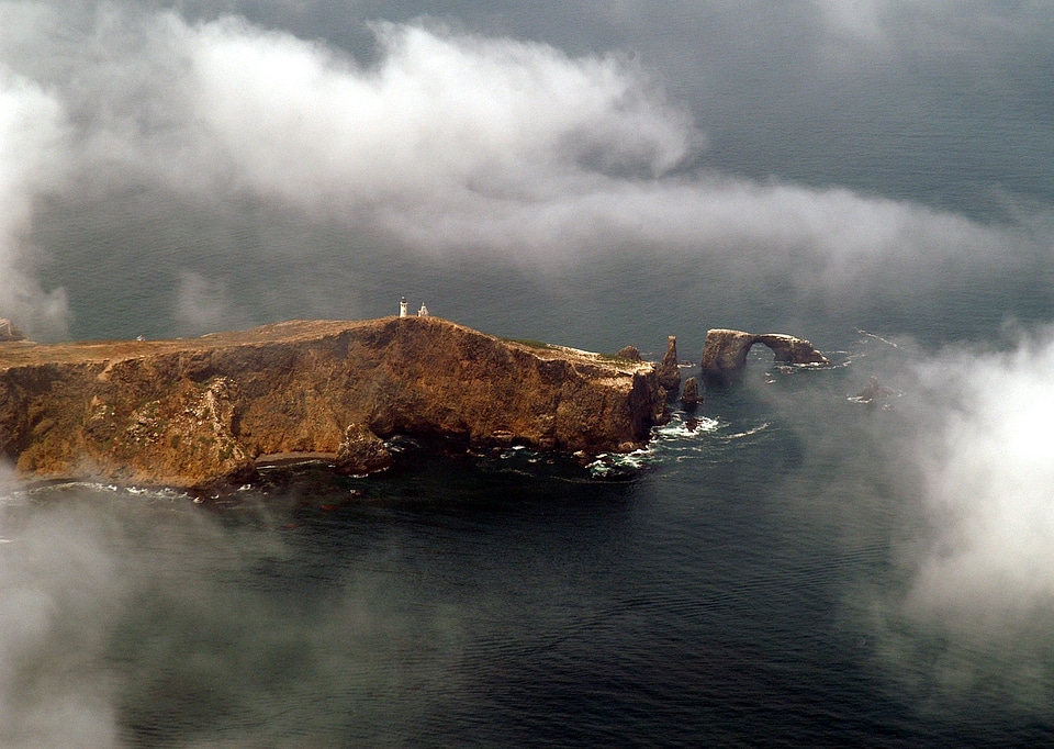 Sky clouds lighthouse