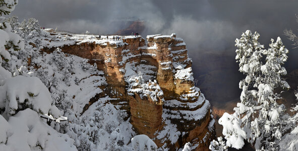 Grand Canyon National Park: Winter Storm from Mather Point photo