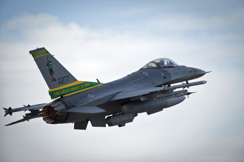 An F-16 Fighting Falcon