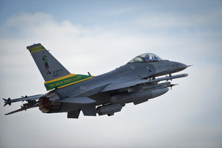 An F-16 Fighting Falcon