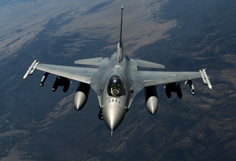 An F-16 Fighting Falcon