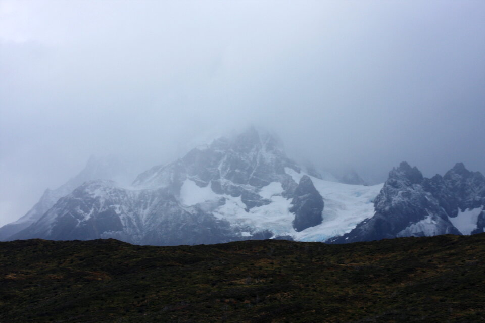 now-covered rocks or among the green forests of Torres del Pain