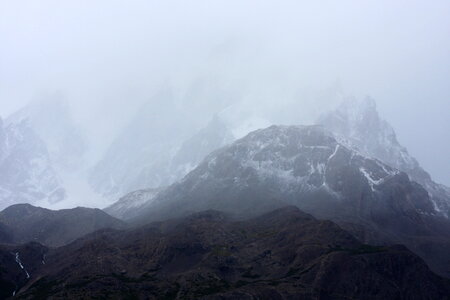 now-covered rocks or among the green forests of Torres del Pain