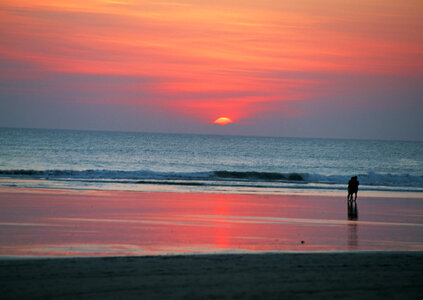 girl at Sunset photo