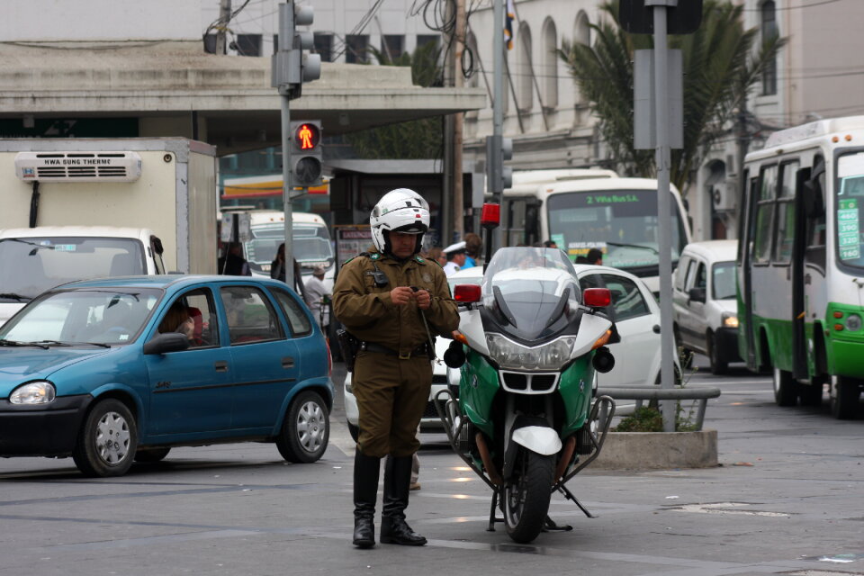 policeman in the street