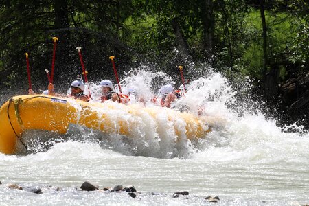 White water rafting on Fraser River