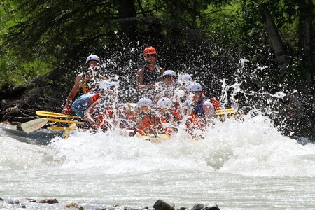 White water rafting on Fraser River