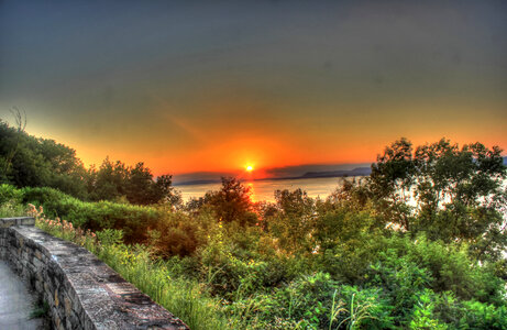 Sunset over Lake Pepi photo