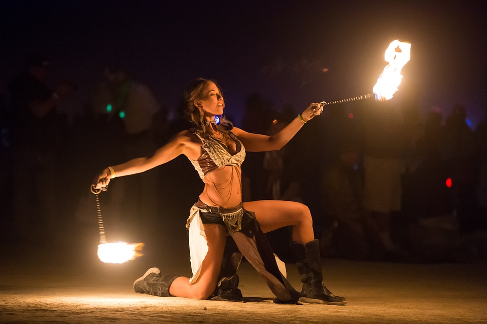 Artistic woman dancer