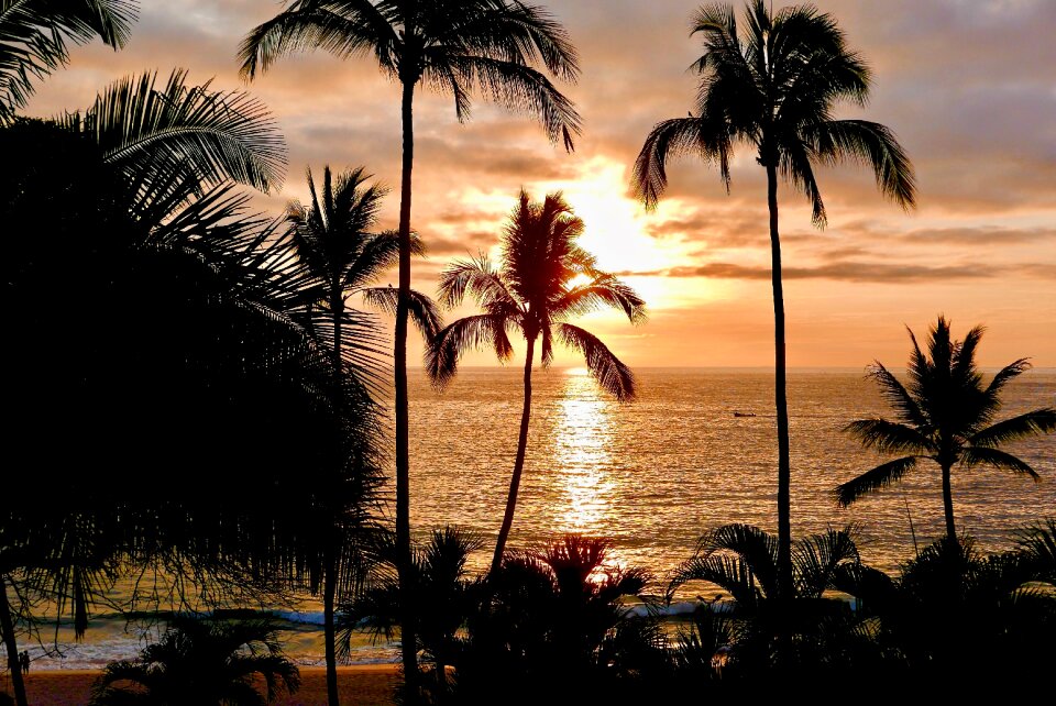 Beach and Sunset in Mexico
