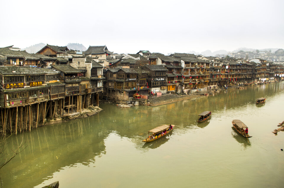 ancient border town in Hunan province, China