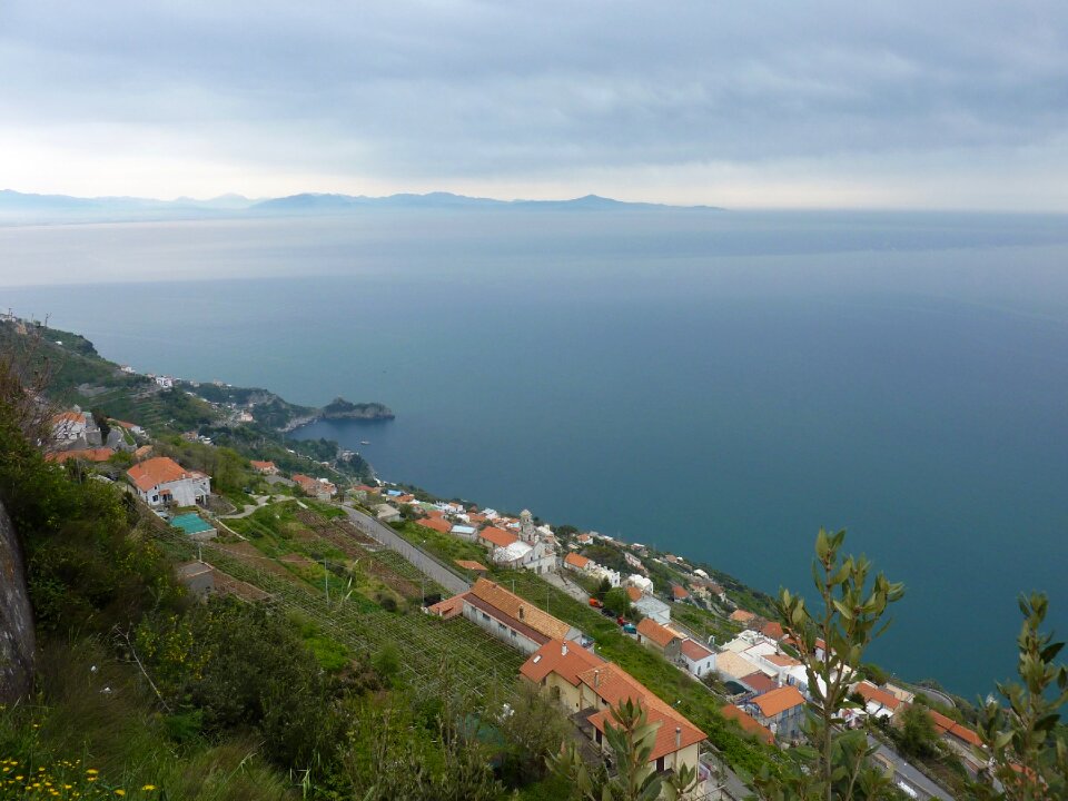 Amalfi Coast with beautiful Gulf of Salerno, Campania, Italy