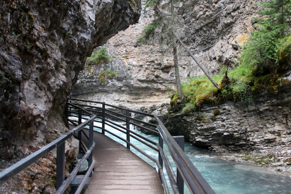 Johnston Canyon walkway in Banff National Park