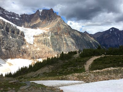 Mount Edith Cavell And Angel Glacier In Jasper National Park photo